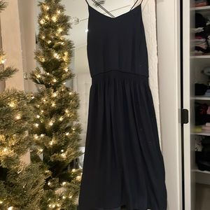 Silky tie back midi drwas